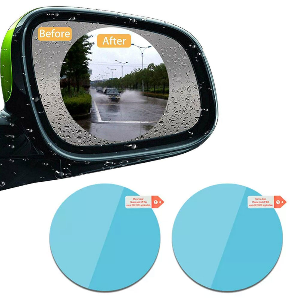 برچسب نانو آب گریز آینه بغل خودرو مدل Anti Fog بسته 2 عددی