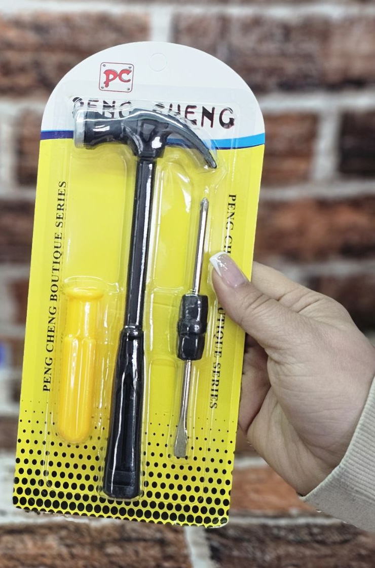 پک ابزار چکش و پیچ گوشتی دوسو و چهارسو